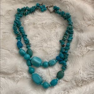 Turquoise beaded necklace